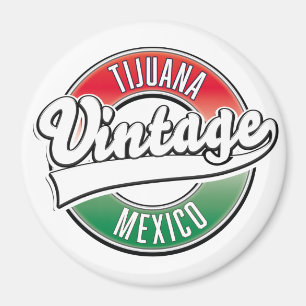Aimant Logo vintage Tijuana mexico.