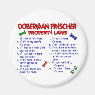 Aimant Lois 2 de propriété de PINSCHER de DOBERMANN