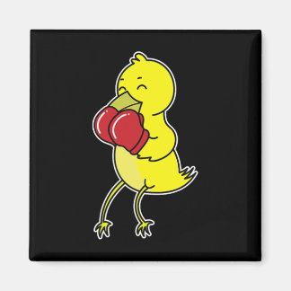 Aimant L'oiseau fait de la boxe