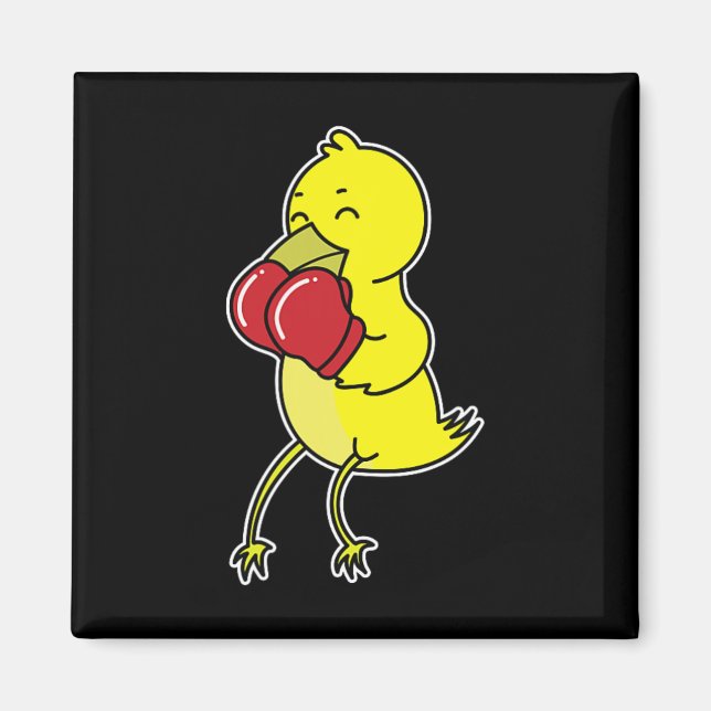 Aimant L'oiseau fait de la boxe  (Devant)