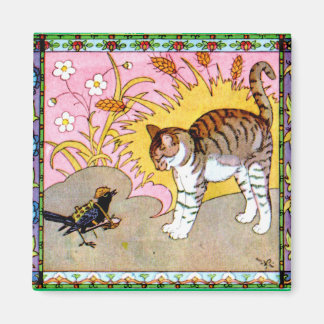 Aimant L'oiseau rencontre le chat