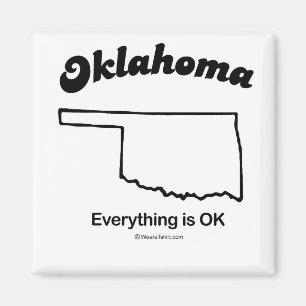 Aimant L'OKLAHOMA - T-shirts et Gea "de DEVISE d'ÉTAT de