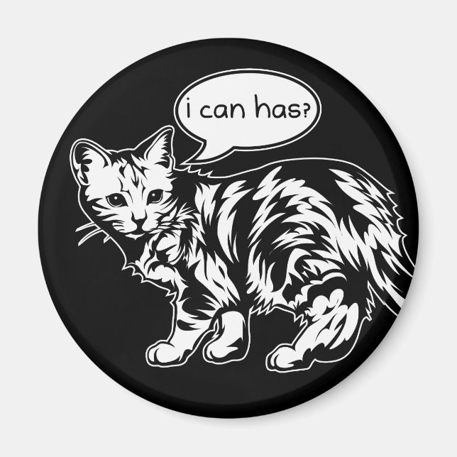 Aimant lolcat - je peux l'avoir ? (Devant)
