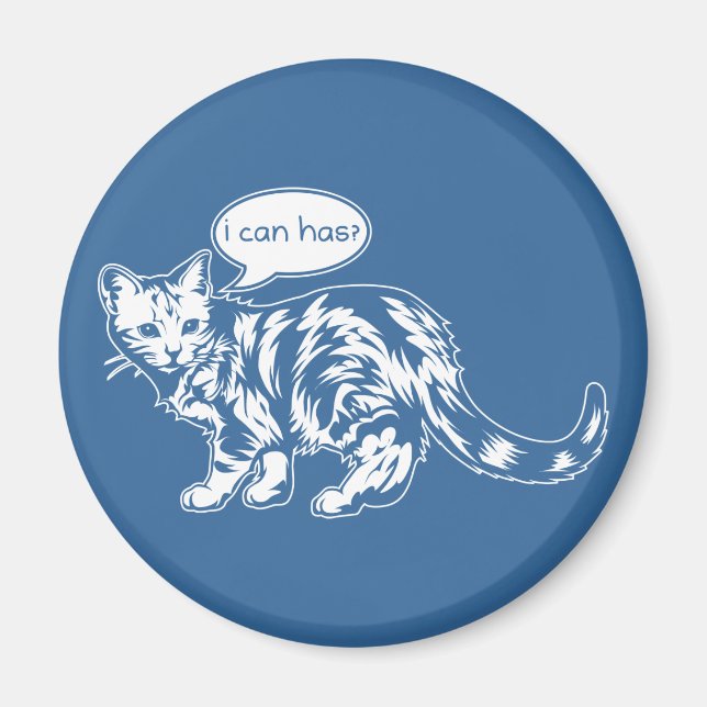 Aimant lolcat - je peux l'avoir ? (Devant)