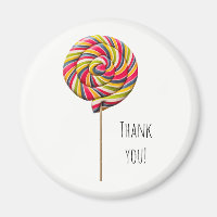 Aimant Lollipop Swirl coloré