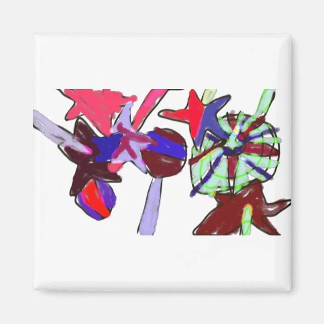 Aimant Lollipops du 4 juillet (Devant)