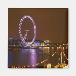 Aimant London Eye, Tamise et lumières de