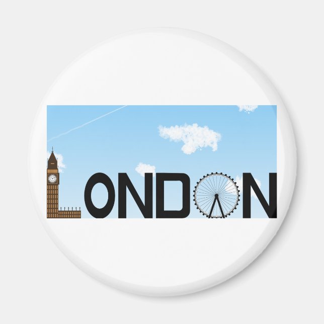 Aimant London Skyline Daytime (Devant)