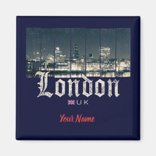 Aimant London Uk Skyline United Kingdom England vintage