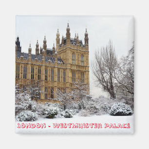 Aimant Londres en hiver, Westminster (Fridge Magnet)