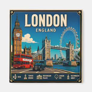 Aimant 🧲 Londres Landmarks Voyage Souvenir Angleterre 🎡