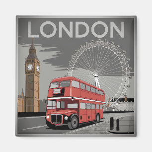 Aimant Londres vintage