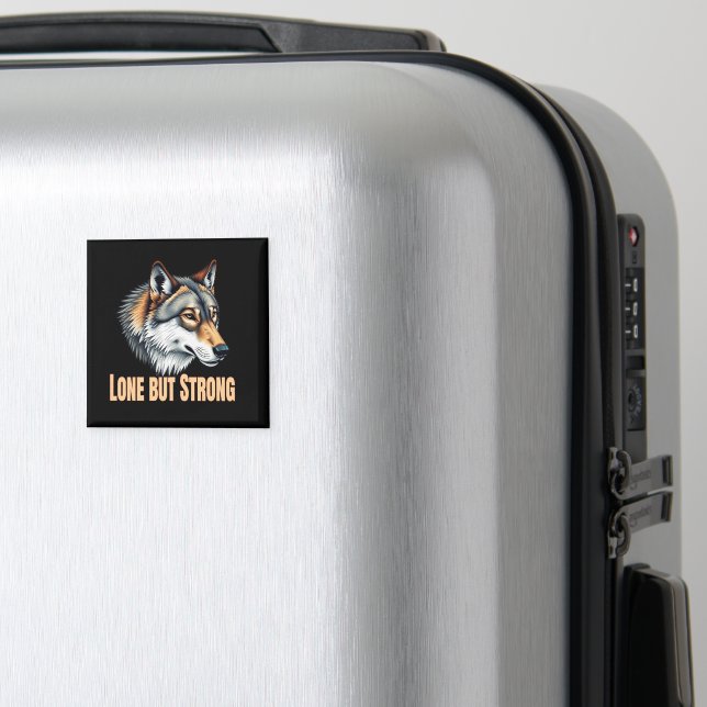 Aimant Lone But Strong Wolf (In Situ (Bagages))