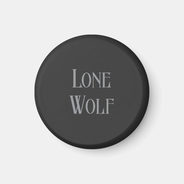 Aimant Lone Wolf Male Sigma Modern Minimalist (Devant)