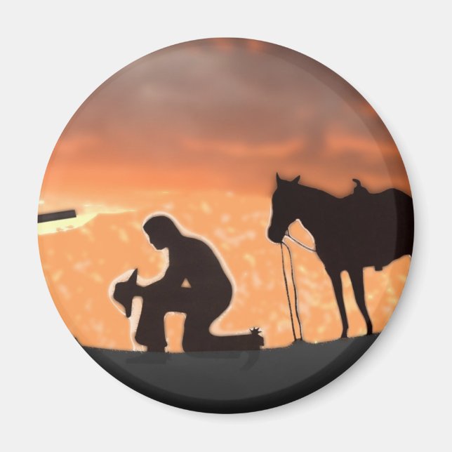 Aimant Lonesome Cowboy (Devant)