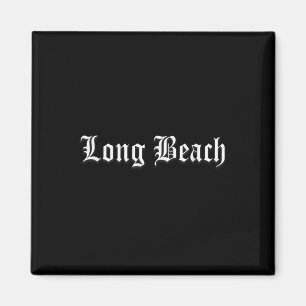 Aimant Long Beach Old Anglais Vintage Rap Hip hop Musique