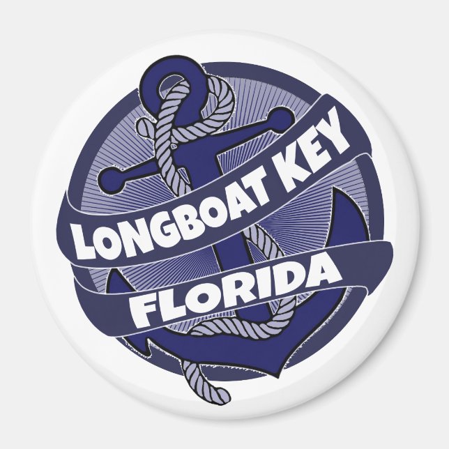 Aimant Longboat Key Floride ancre magnétique tourbillon (Devant)