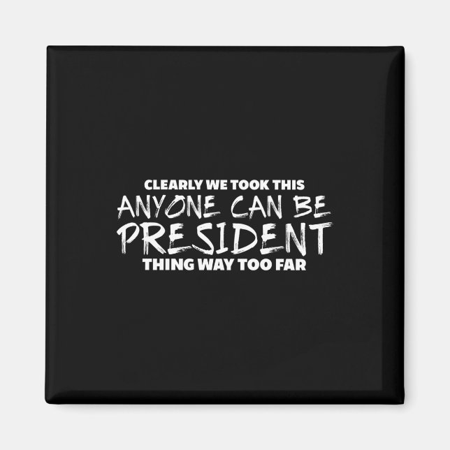 Aimant Longévité anti-Trump (Devant)