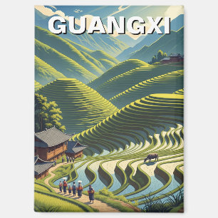 Aimant Longji Rice Terrasses Guangxi Chine