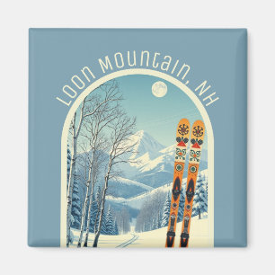 Aimant Loon Mountain New Hampshire souvenir de vacances