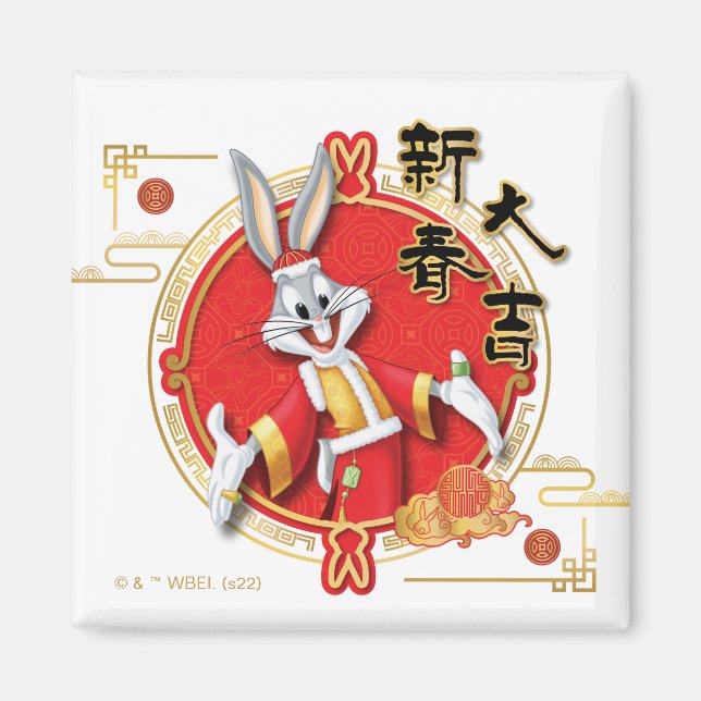 Aimant LOONEY TUNES™ | BUGS BUNNY™ Fortune de printemps (Devant)