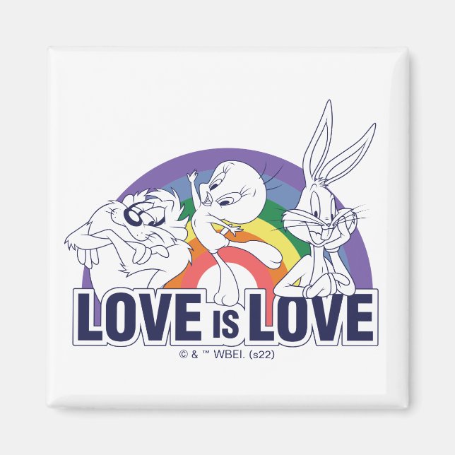 Aimant LOONEY TUNES™ - L'amour est amour (Devant)