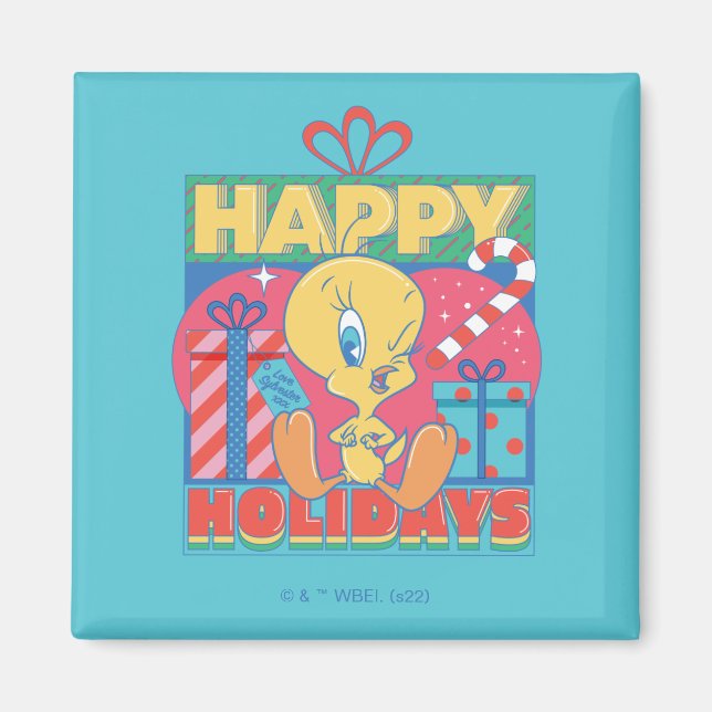 Aimant LOONEY TUNES™ | TWEETY™ Joyeux Noël (Devant)