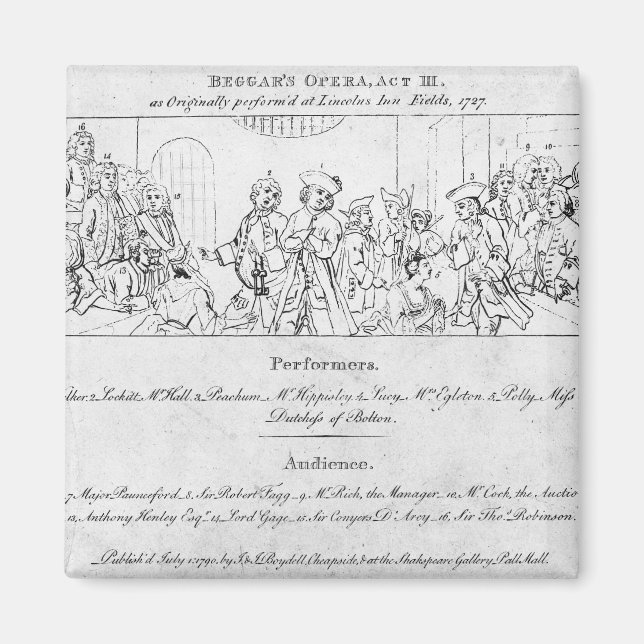 Aimant L'opéra du mendiant' (Devant)