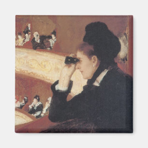 Aimant L'Opéra par Mary Cassatt, Impressionnisme Vintage