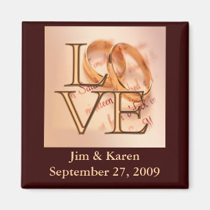 Aimant L'or/AMOUR Brown, alliances font gagner la date
