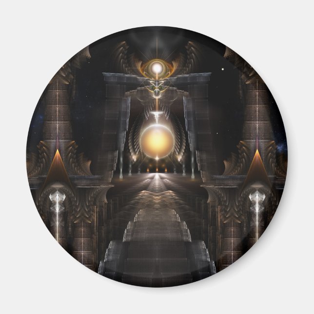 Aimant L'Orbe De L'Art Fractal Acrellis (Devant)