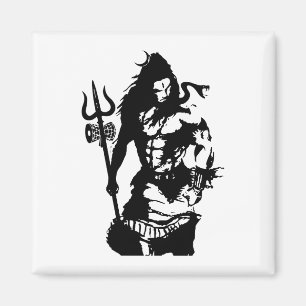 Aimant Lord Shiva Art Angry Trishul