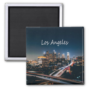 Aimant Los Angeles California City Skyline la nuit