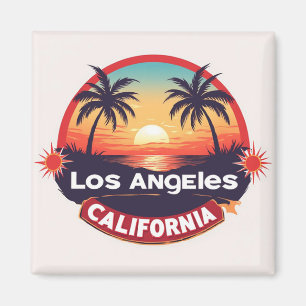 Aimant Los Angeles USA Cadeau de fierté de ville pour les