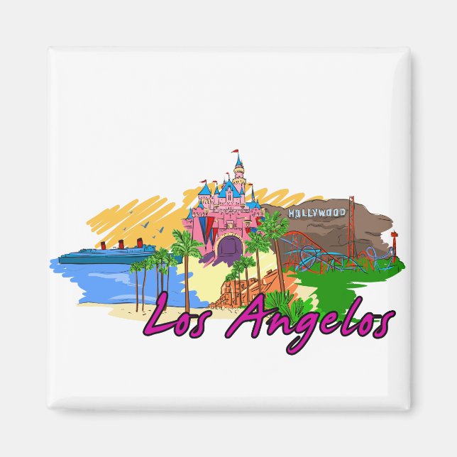 Aimant Los Angelos - Californie - USA.png (Devant)