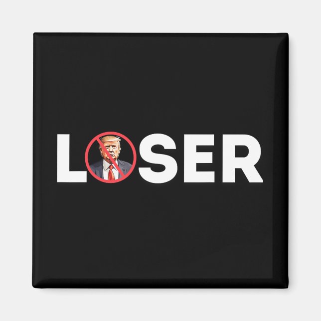 Aimant Loser Funny Anti-trump 2024 Loser Not Again Kamala (Devant)