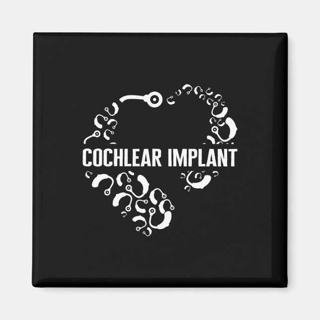 Aimant Loss Awareness Love Cochlear Implant Asl Heure D (Devant)
