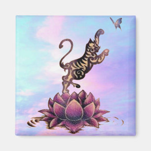 Aimant lotus chaton