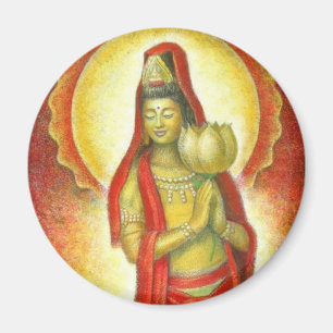 Aimant Lotus de Kuan Yin de déesse
