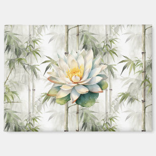 Aimant Lotus de sérénité en bambou