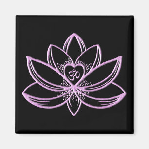 Aimant Lotus rose