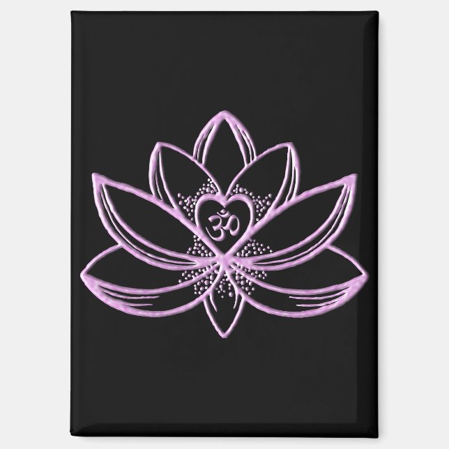 Aimant Lotus rose  (Recto)