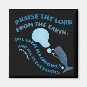 Aimant Louange au Seigneur baleine verset biblique psaume