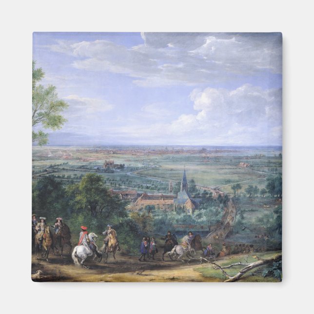 Aimant Louis XIV au siège de Lille face au (Devant)