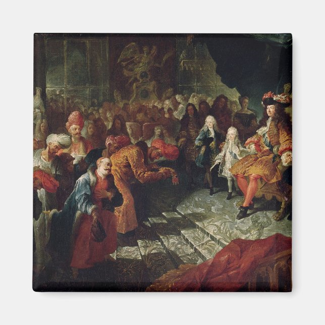 Aimant Louis XIV reçoit l'ambassadeur perse (Devant)