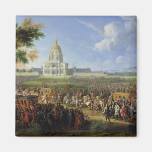 Aimant Louis XIV son entourage visitant Les Invalides