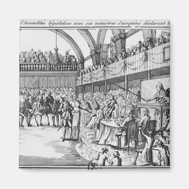 Aimant Louis XVI déclare la guerre le 20 avril 1792 (Devant)
