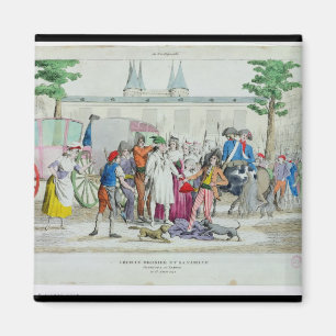 Aimant Louis XVI et sa famille portés au temple