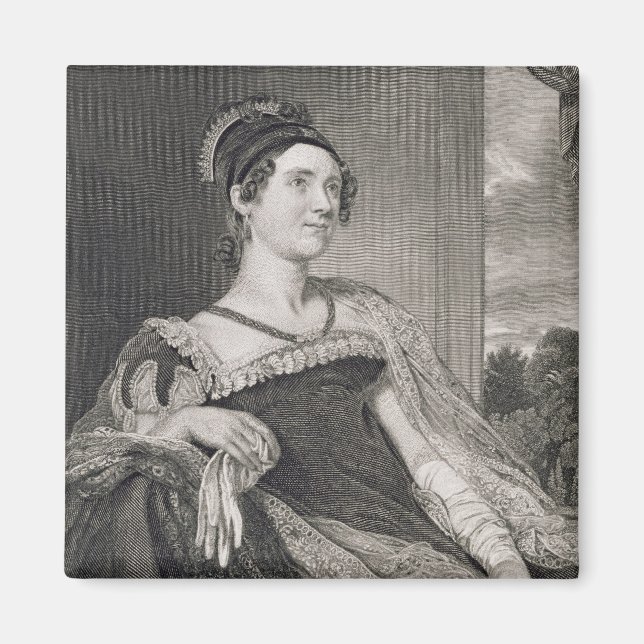 Aimant Louisa Catherine Adams (1775-1852) gravée par G.F. (Devant)