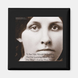 Aimant Louisa May Alcott "Apprendre à naviguer" Cadeaux d